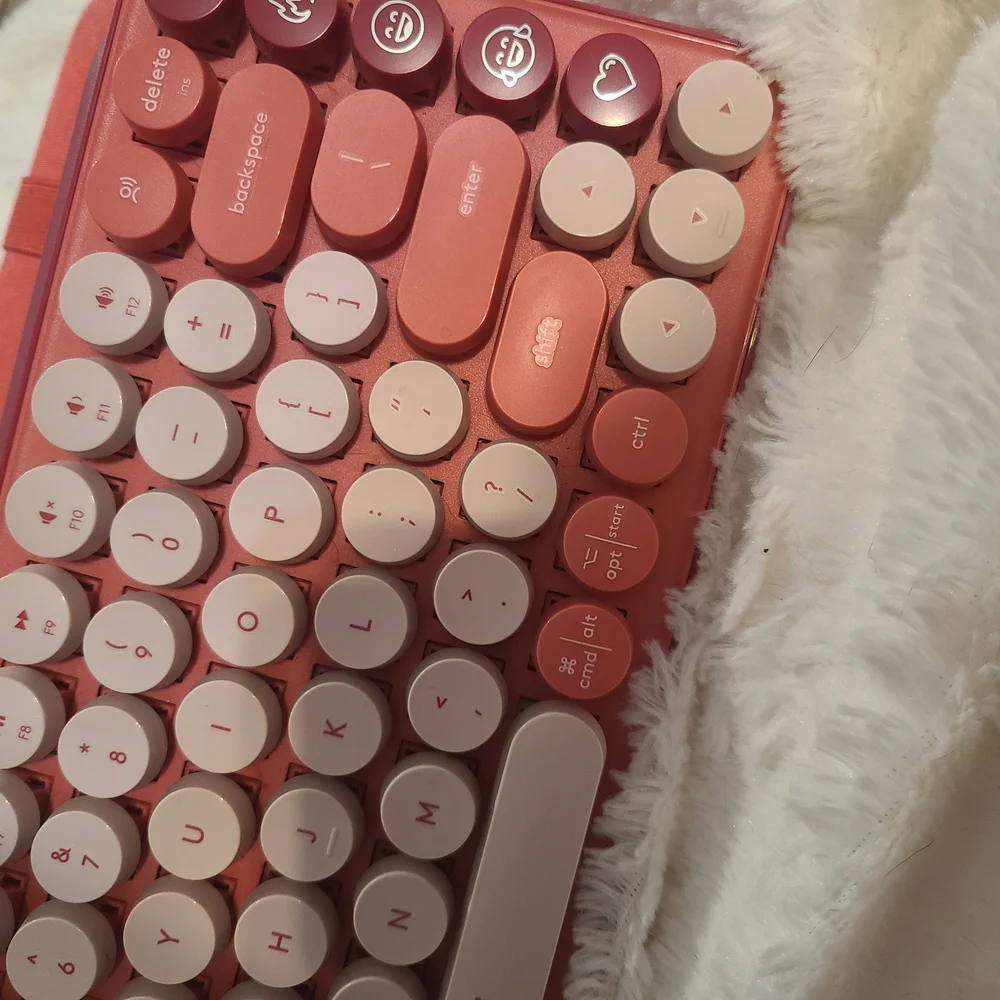 Logitech POP Pink Wireless Mechanical Keyboard and Case